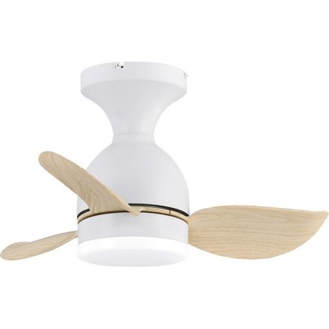 Julie Bianco+Legno Ventilatore LED 20W 2000Lm CTT Dim