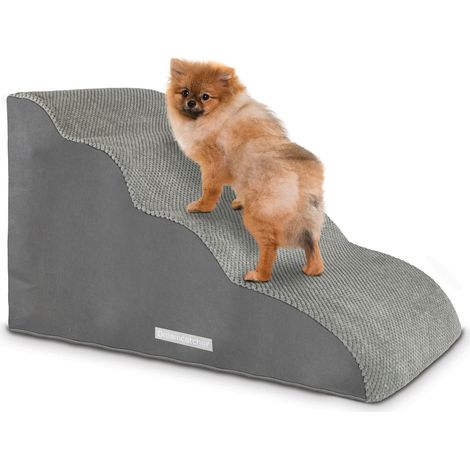 Dreamcatcher 4 Step Dog Stairs for Bed 75x40x50cm, High Density Foam Pet Step Ramp for Sofa, Dogs & Cats (1/5)