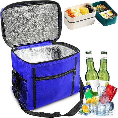 Boîte à lunch électrique portable et innovante pour les voyages, avec fonction micro-ondes, idéale pour les pique-niques, le camping et les aventures en plein air. Couleur : noir (taille). (1/4)