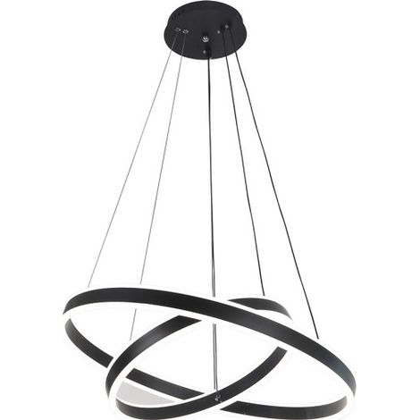 löwe hängeleuchte schwarz 126w 3000-4000-6000k regx60x60 cm 10710lm mit fernbedienung und dimmer