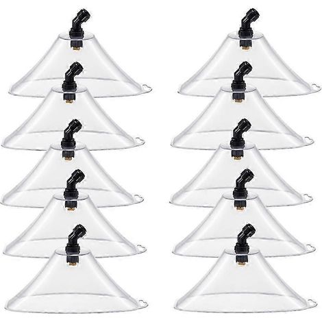 10 Pcs Drift Guard with Flat Sprayer Nozzle Spray Shield for Most Sprayer From Drifting, Suitable f (1/5)