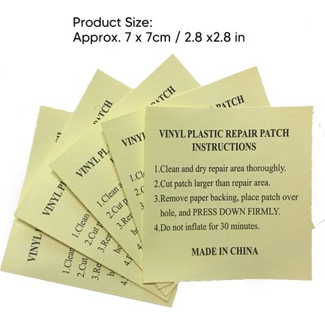 Lot de 10 patchs de réparation résistants pour bouée gonflable, maillot de bain ou maillot de bain. (1/5)