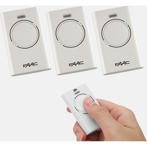 Elle – Telecomando a 2 canali da 868 MHz per motori – Confezione da 3 – Alimentato a batteria CR2032 – Codice variabile per la sicurezza (1/5)