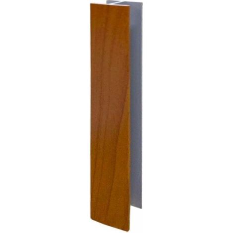 Giunzione lineare per zoccolo in PVC H 10 cm. ciliegio