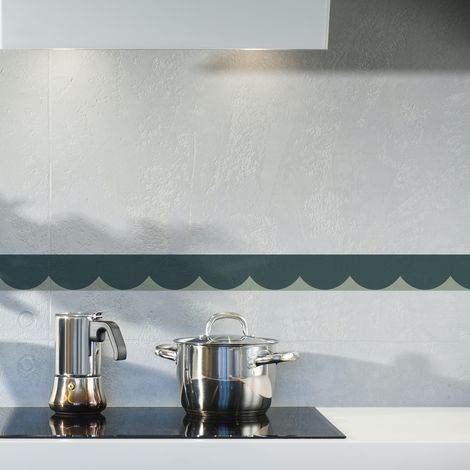 Frise décorative adhésive, feston vert, vert foncé, 5 cm X 300 cm (1/5)