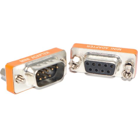 VGA DB9 Male to Female/Female to Female 8-Pin to 9-Pin Serial Port Adapter for Monitors (1/4)