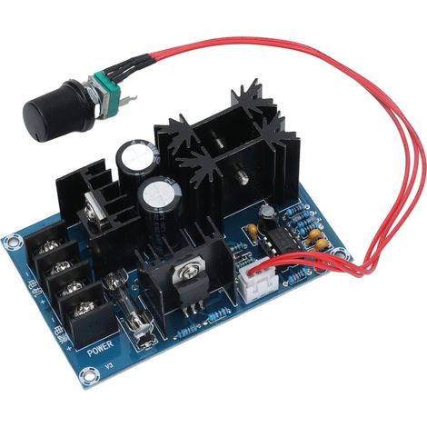 Gleichstrommotor-Steuerungsmodul mit PWM-Regler, Hochleistungs-Spannungsreglerplatine 12–40 V, 20 A, 800 W (1/5)