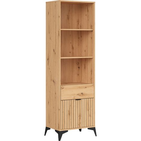 Bibliothèque 1 porte 1 tiroir Mao Bois (1/5)