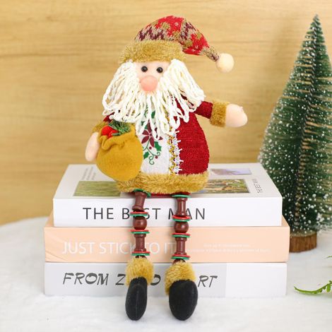 Figurines de Noël décoratives, Père Noël, bonhomme de neige et renne, ornements festifs pour table, salon, étagère, maison, décoration de fêtes et idée cadeau (1/5)