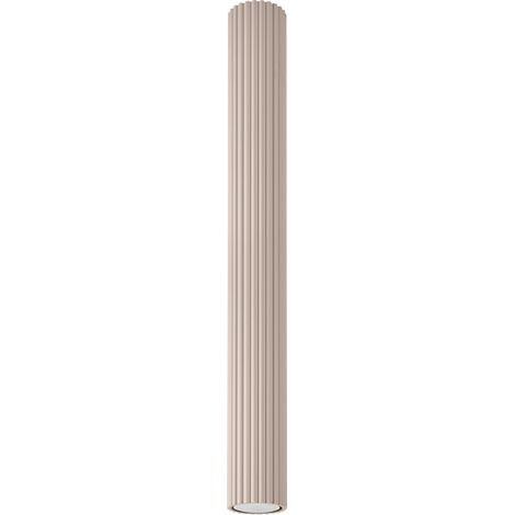 Faretto da soffitto moderno, tortora, rotondo, ondulato, tubolare, 60 cm, 1xGU10 10W, KARBON, Sollux Lighting (1/5)