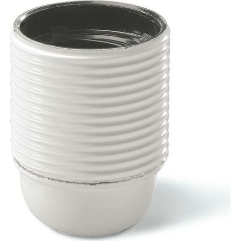 Scame portalampada e27 filettato bianco camicia filettata portalampada edison 190.6000fgb
