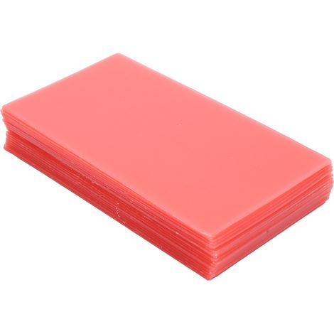 Lot de 18 feuilles de cire dentaire rouge pour base dentaire - Matériel auxiliaire pour dentiste (1/5)
