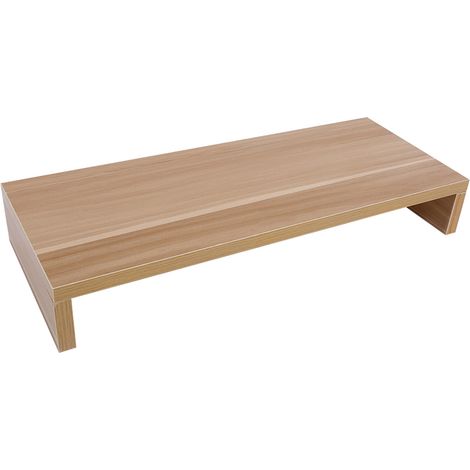 Support en bois pour écran PC LED LCD, rehausseur pour moniteur d'ordinateur, organisateur de bureau, support d'affichage