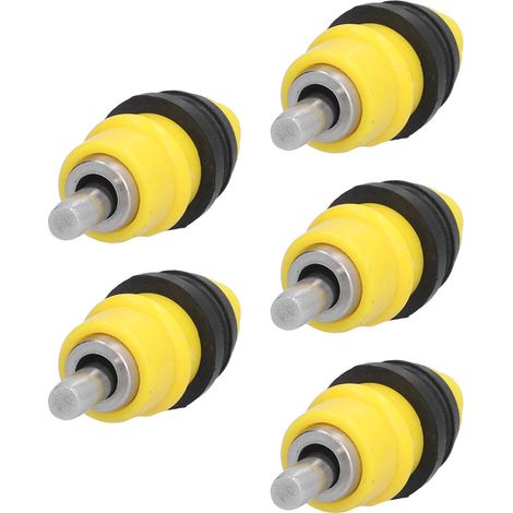 Lot de 5 abreuvoirs automatiques en acier inoxydable avec vanne à bille pour poules, canards et oies. (1/5)
