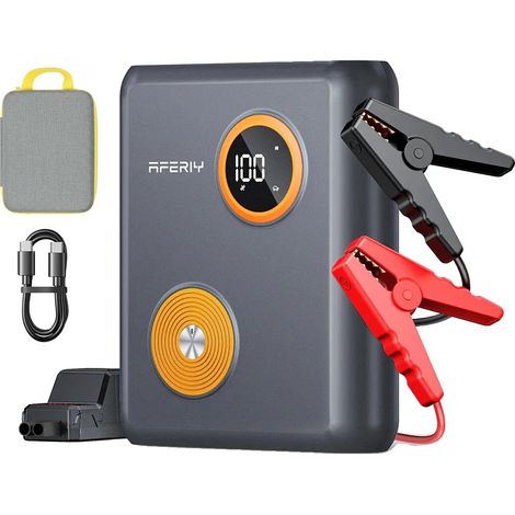 Démarreur de voiture, capacité de 27500mAh, capacité de charge rapide, AFERIY GK03 (1/2)