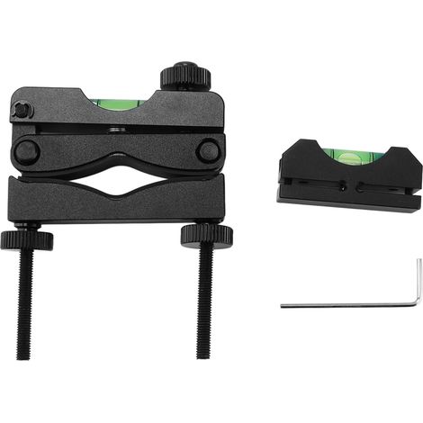 Universelle Fadenkreuz-Wasserwaage zur Zielfernrohrjustierung – Aluminiumlegierung, schwarz