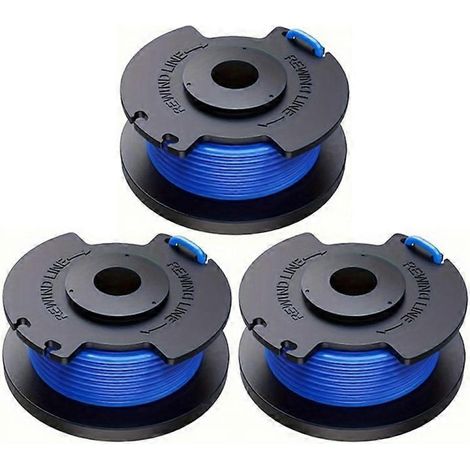 Filiyano-Lot de 3 bobines de fil de rechange compatibles avec les tondeuses à gazon Ryobi 18V/24V/40V, AC14RL3A (1/4)