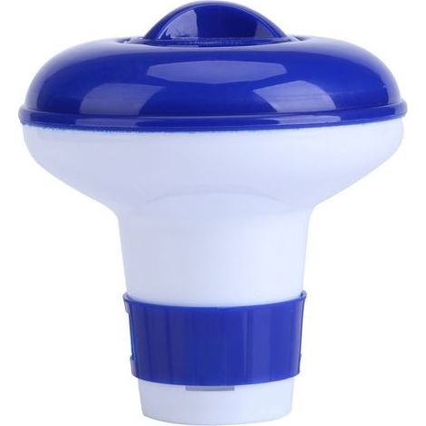 Distributeur de produits chimiques flottants pour piscine et spa, bleu et blanc, chlore et brome, S (1/5)