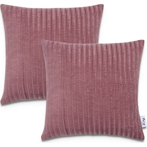 Paco Home Dekorative Kissenbezüge Kordsamt Kissenhülle Set Kissen Sofa Deko Zierkissen 2pcs-Set, Rot 1 (1/4)