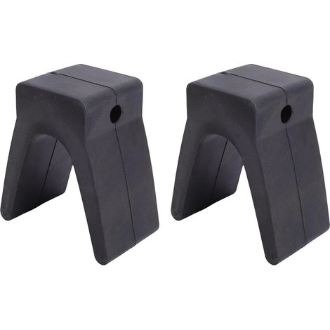 2-Inch V-Style Boat Trailer Bow Stop, 2-Piece Rubber Set for Yacht Kayak with Secure Installation (1/5)