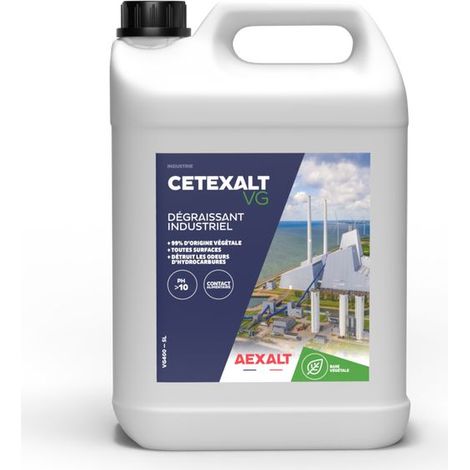 Dégraissant industriel végétal CETEXALT VG 5L - AEXALT - VG400