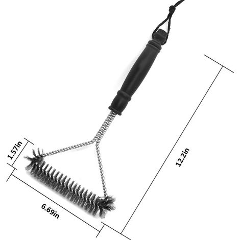 Brosse pour barbecue, outils de nettoyage, accessoires pour barbecue, brosses en acier inoxydable, brosses de nettoyage antiadhésives, accessoires pour barbecue-AquaForge (1/5)