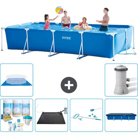 Intex Piscine Tubulaire Rectangulaire - 450x220x84 cm - 7-pièces  S21129 (1/5)