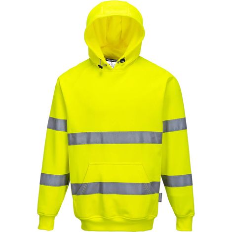 Sweat Shirt à capuche Haute Visibilité Portwest Jaune Fluo 3XL (1/2)