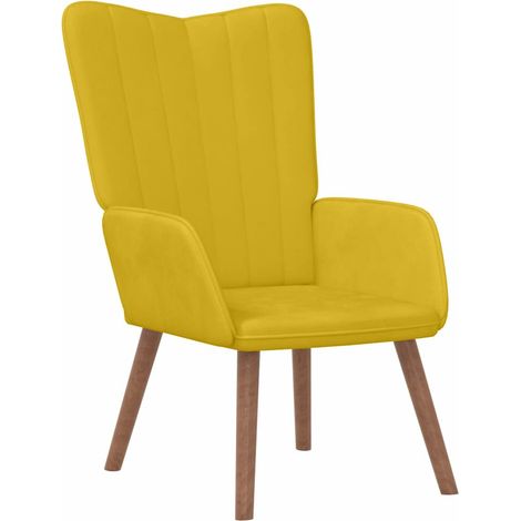 Maison Exclusive - Relaxsessel Senfgelb Samt (1/5)