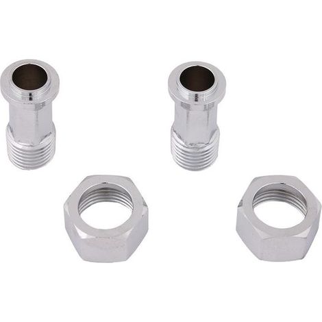 JS WZ-VERSCHRAUBUNGS-SET,M.PLOMB. AG1/2"xIG3/4",VERCHROMT,VPE 2ST.