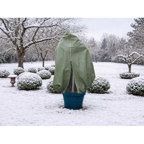 Housse d'hivernage 70 g/m² Ø 2,00 x 2,50 m vert - Nature (1/4)