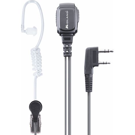Midland MA 31LK Pro Auriculares Alámbrico Dentro de oído Negro, Transparente