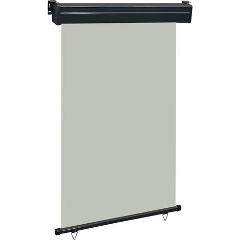 Auvent latéral de balcon-Store banne de balcon 125x250 cm Gris 195616 (1/5)