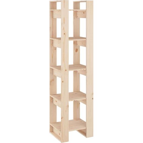 Maison Exclusive - Bücherregal/Raumteiler 41x35x160 cm Massivholz (1/5)