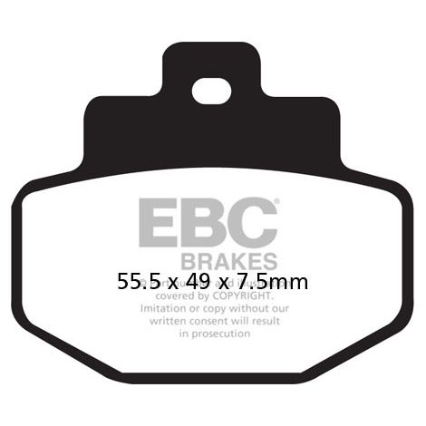 Pastillas de freno de carbono EBC SFAC321 para scooter (juego para 1 disco)