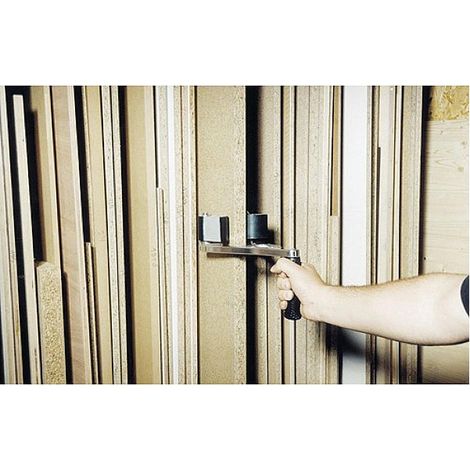 Virutex – Poignée de transport ergonomique en aluminium – Antidérapante – Pour panneaux bois, métal et PVC – 3 fonctions : tirer, porter, soulever