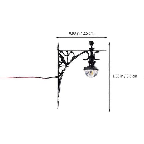 Lampe murale miniature pour aménagement paysager, modèle 5 pièces, décoration de table en sable miniature (1/5)