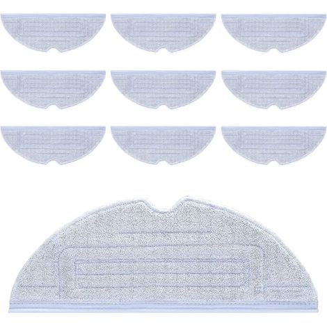 Serpillere Roborock S7, 10 Pièces Serpillère de Rechange pour Roborock S7/S7 Plus/S7 MaxV/ S7 MaxV Plus/ S7 MaxV Ultra /S7 Pro Ultra Aspirateur Lavable Microfibre Lingettes