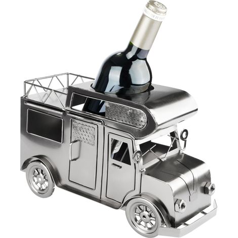 Porte-Bouteille de Vin pour Camping-Car - Décoration en Métal - Cadeau pour Campeurs avec Carte de Voeux (1/5)