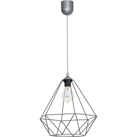 Suspension métal Milagro Basket grise Ø35cm E27 60W