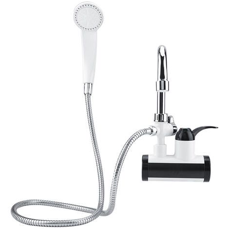 RHG Distributeur Instantané D'eau Chaude Et Froide, Chauffe-Eau Affichage de la température du Robinet de Chauffage + pommeau de Douche, 3000 W, EU (1/5)