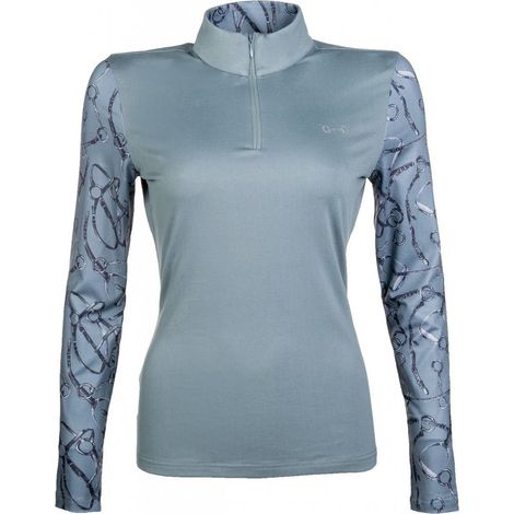 Maglietta tecnica a manica lunga per donna modello Monaco: XL, blu scuro 6900 (1/5)