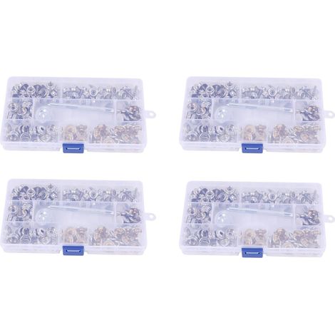 Trousse de Fixations pour Bouton-Pression de Couverture pour Bateau en Toile et Rembourrage de Bateau en Acier Inoxydable de 480 PièCes (1/5)