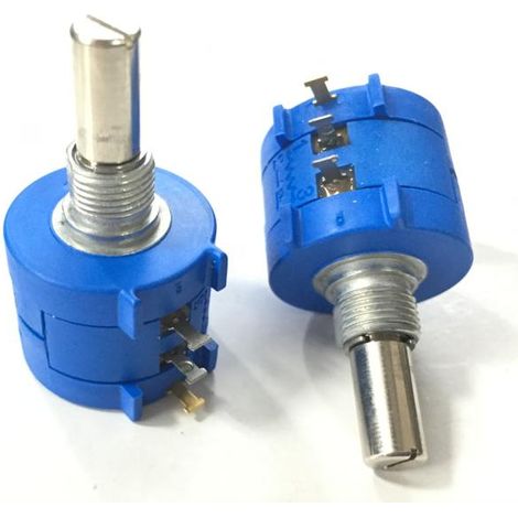 POTENCIOMETRO Multivueltas Precision 10K 2W 5% Eje Metal 6,35mm Lineal