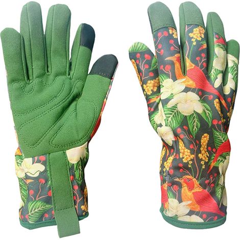 Guanti da giardinaggio antiforatura con presa antiscivolo, guanti da giardinaggio, guanti da lavoro in pelle, regali (1/5)