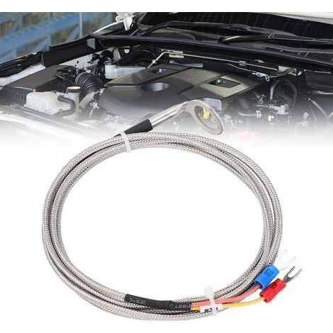 Hochtemperatur-Winkel-Isoelektrischer Temperatursensor Typ K zur Zylinderkopftemperaturmessung mit Thermoelement und 14 mm Innendurchmesser-Dichtung. 3M (1/5)