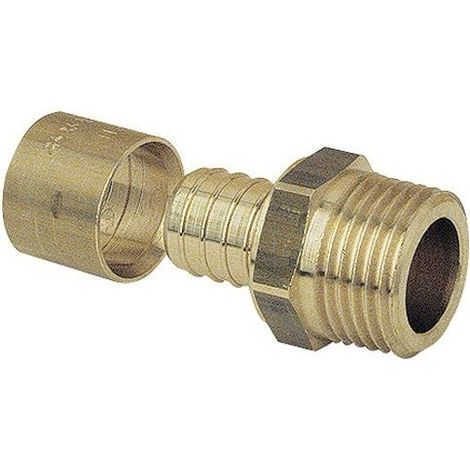 Garis Somatherm 2303-20-20 racor recto macho dorado