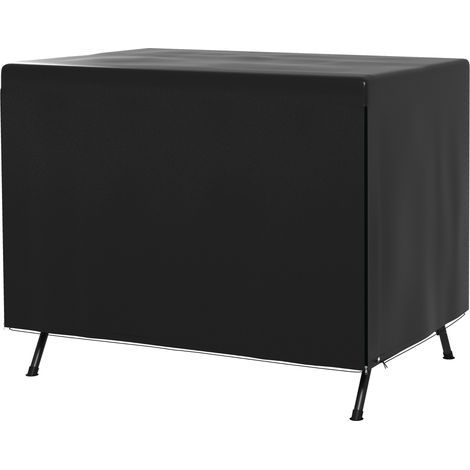 Housse de protection pour meubles de jardin, 215x155x150 cm, noir, imperméable et résistant aux UV (1/5)