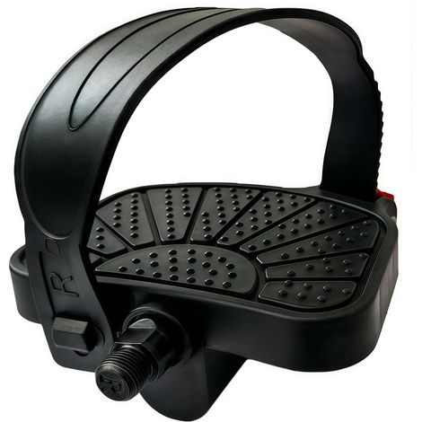 Pédales Haut de Gamme pour Vélo d'Appartement - Axes 9/16" & 1/2", Sangles Réglables Compatibles Peloton/Schwinn/Vélos de Spinning, Antidérapantes (1/5)
