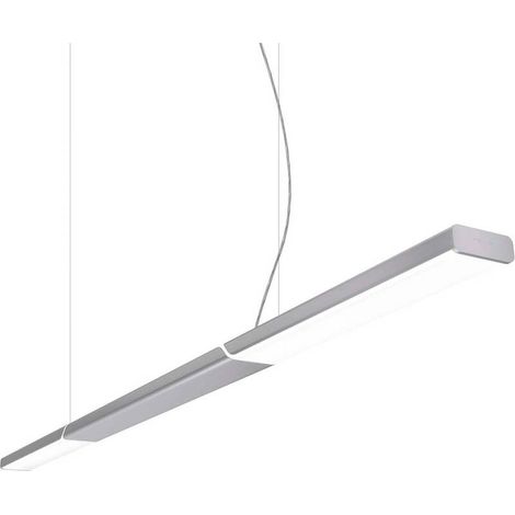 [NEUWERTIG] B-Ware Trilux LED Pendelleuchte Hängeleuchte Deckenleuchte Esszimmer Lampe Weiß Stahl (1/2)